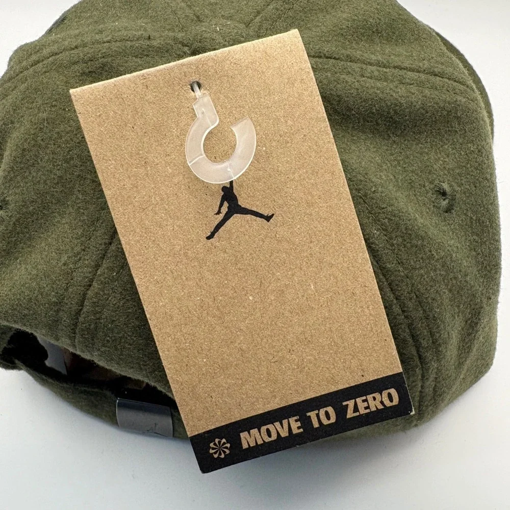 Jordan Flight Adult Unisex Olive Green Wool Blend LXL Baseball Cap New With Tags